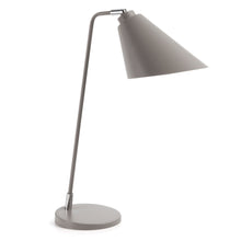 Load image into Gallery viewer, Tipir table lamp in steel with grey finish UK adapter