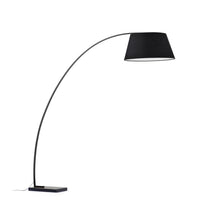 Load image into Gallery viewer, Juhe floor lamp in steel and black marble UK adapter