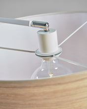 Load image into Gallery viewer, Juhe floor lamp in in ash wood veneer, steel and white marble UK adapter - image 6