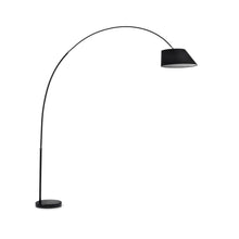 Load image into Gallery viewer, May steel floor lamp with black marble base UK adapter