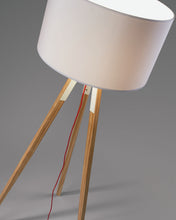 Load image into Gallery viewer, Iguazu floor lamp in solid pine wood UK adapter - image 4