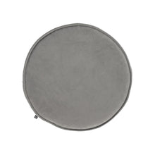 Load image into Gallery viewer, Rimca round velvet chair cushion in light grey, 35 cm