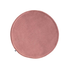 Load image into Gallery viewer, Rimca round velvet chair cushion in pink, 35 cm