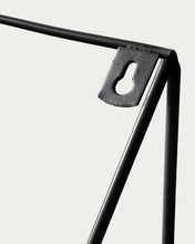 Load image into Gallery viewer, Teg triangular shelf in steel with black finish 40 x 20 cm - image 3
