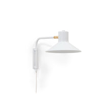 Load image into Gallery viewer, Aria small steel wall light with white finish