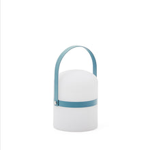 Load image into Gallery viewer, Ridley mini LED table lamp in blue polyethylene