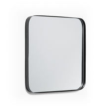 Load image into Gallery viewer, Marco black metal wall mirror 40 x 40 cm
