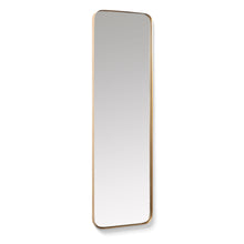 Load image into Gallery viewer, Marco gold metal wall mirror 30 x 100 cm