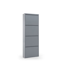 Load image into Gallery viewer, Shoe rack Ode 50 x 136 cm 4 doors metal grey