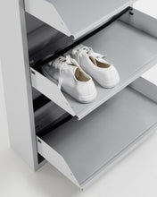 Load image into Gallery viewer, Shoe rack Ode 50 x 136 cm 4 doors metal grey - image 3