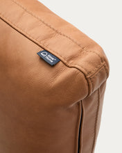 Load image into Gallery viewer, Blok brown leather cushion 40 x 60 cm - image 2