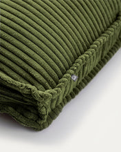 Load image into Gallery viewer, Blok cushion in green thick corduroy 50 x 60cm - image 4