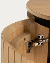 Load image into Gallery viewer, Licia solid mango wood sideboard with 4 doors and black finish metal, 170 x 80 cm - image 10
