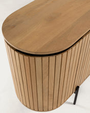 Load image into Gallery viewer, Licia solid mango wood sideboard with 4 doors and black finish metal, 170 x 80 cm - image 12