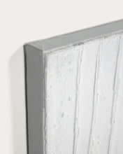 Load image into Gallery viewer, Basilisa picture in grey and white 90 x 90 cm - image 3