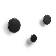Load image into Gallery viewer, Set of 3 Nadua hangers in solid wood with a natural, black beech finish.