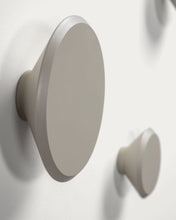 Load image into Gallery viewer, Set of 3 Nadua hangers in solid wood with a natural, beige beech finish. - image 3