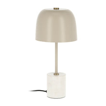 Load image into Gallery viewer, Alish table lamp in metal and marble UK adapter