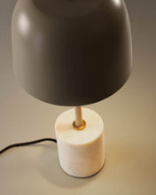 Load image into Gallery viewer, Alish table lamp in metal and marble UK adapter - image 4