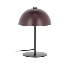 Load image into Gallery viewer, Aleyla table lamp in metal with maroon finish UK adapter
