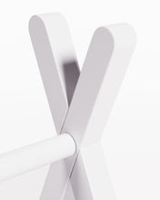 Load image into Gallery viewer, Maralis kid's teepee gym made from solid beech wood with a white finish - image 4