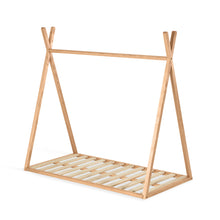 Load image into Gallery viewer, Maralis teepee bed made of solid beech wood with a natural finish, for 70 x 140 cm mattresses - image 3