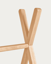 Load image into Gallery viewer, Maralis teepee bed made of solid beech wood with a natural finish, for 70 x 140 cm mattresses - image 8