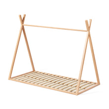 Load image into Gallery viewer, Maralis teepee bed made of solid beech wood with a natural finish, for 90 x 190 cm mattresses - image 4