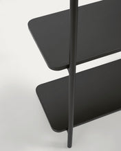 Load image into Gallery viewer, Galatia melamine and metal clothes rail with black finish 60 x 162 cm - image 6