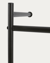 Load image into Gallery viewer, Galatia melamine and metal clothes rail with black finish 60 x 162 cm - image 7