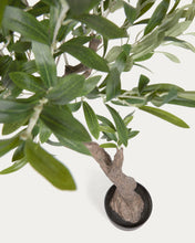 Load image into Gallery viewer, Artificial Olive Tree with black plantpot 140 cm - image 7