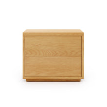 Load image into Gallery viewer, Abilen oak veneer and white lacquer bedside table, 53 x 44 cm, certified FSC 100% - image 2