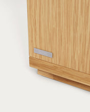 Load image into Gallery viewer, Abilen oak veneer and white lacquer bedside table, 53 x 44 cm, certified FSC 100% - image 10