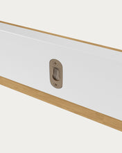 Load image into Gallery viewer, Abilen shelf in oak veneer and white lacquer 120 x 15 cm FSC 100% - image 4