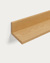 Load image into Gallery viewer, Abilen oak veneer and white lacquer shelf, 120 x 15 cm, FSC™ 100% certified - image 7