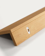 Load image into Gallery viewer, Abilen oak veneer and white lacquer shelf, 120 x 15 cm, FSC™ 100% certified - image 8