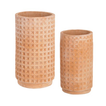 Load image into Gallery viewer, Celi set of 2 terracota plant pots, Ø 34 cm / Ø 25 cm