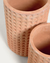 Load image into Gallery viewer, Celi set of 2 terracota plant pots, Ø 34 cm / Ø 25 cm - image 4