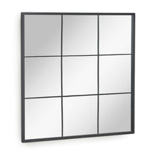 Load image into Gallery viewer, Ulrica black metal wall mirror 80 x 80 cm