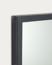 Load image into Gallery viewer, Ulrica black metal wall mirror 80 x 80 cm - image 3