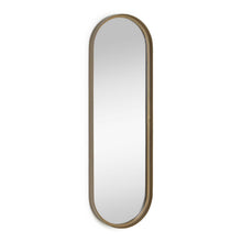 Load image into Gallery viewer, Tiare gold metal wall mirror 31 x 101 cm