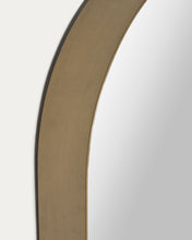 Load image into Gallery viewer, Tiare gold metal wall mirror 31 x 61,5 cm - image 8