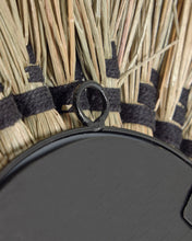 Load image into Gallery viewer, Akila round mirror made from green natural fibres and black cotton cord, 40 cm - image 7