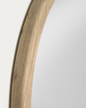 Load image into Gallery viewer, Alum round solid mindi wood mirror 100 cm - image 4