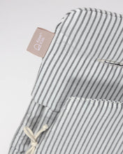 Load image into Gallery viewer, 100% organic cotton (GOTS) Nuun highchair cushion in blue stripes - image 7