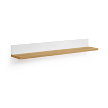 Load image into Gallery viewer, Abilen shelf in oak veneer and white lacquer 80 x 15 cm FSC 100%