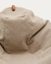 Load image into Gallery viewer, Vicka pouffe in beige bouclé, Ø 70 cm - image 7