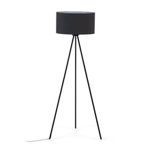 Load image into Gallery viewer, Ikia floor lamp in steel with black finish UK adapter