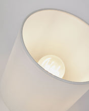 Load image into Gallery viewer, Eshe table lamp in ceramic with terracotta and white finish UK adapter - image 8