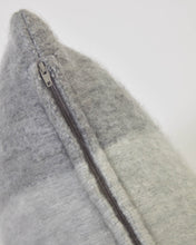 Load image into Gallery viewer, Catarina white and grey check cushion cover 45 x 45 cm - image 6